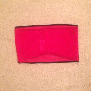 Red Mesh Bandeau Top